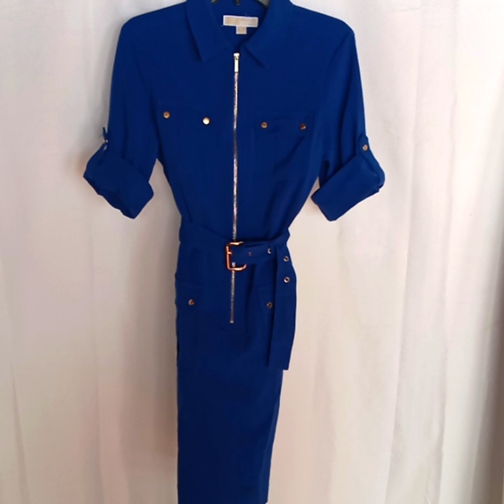 Michael Kors Blue Shirtdress